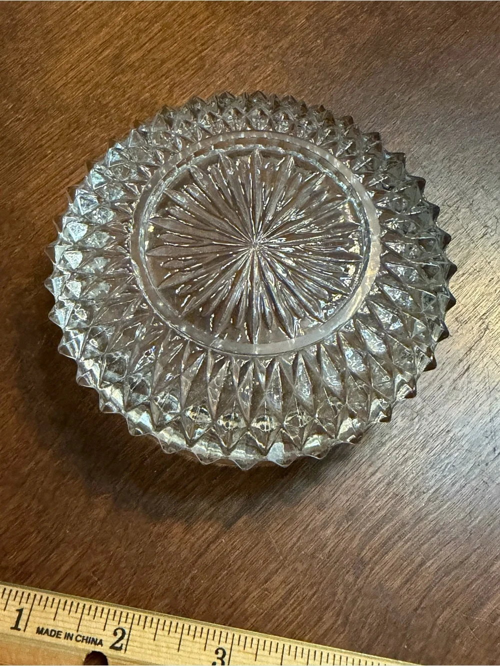 Set of 2 crystal Trinket dishes